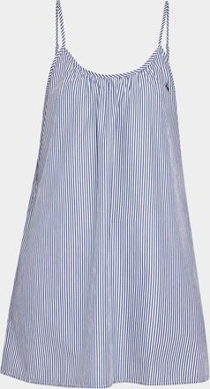 Polo Ralph Lauren Striped Cotton Gathered Mini Slipdress