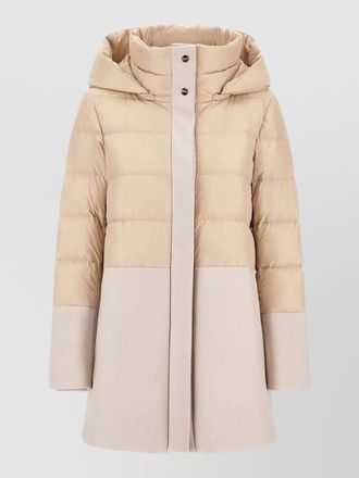 Herno quilted paneled parka coat