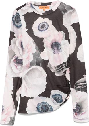 Stine Goya Top asimmetrico a maniche lunghe - Nero