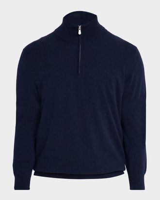 Brunello Cucinelli Men & apos;s Cashmere Quarter-Zip Sweater