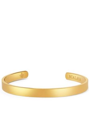 Nialaya Open Cuff Bangle in Gold at Nordstrom, Size X-Large