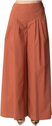 Manila Grace Broeken, Dames, Bruin, S, Katoen, Elegante Palazzo Broek voor Vrouwen