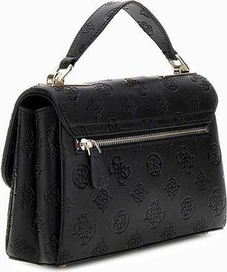 Guess Womens Top Handle Bag Black Logo Polyurethane Top-handle-bags