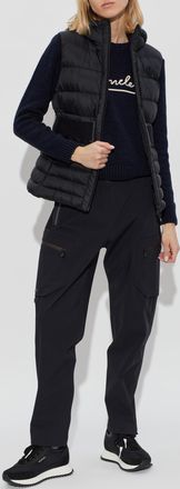 Moncler Quilted Vest Melia, Womens, Black