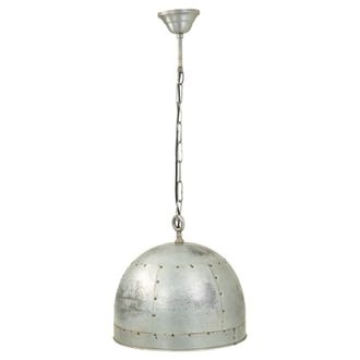 Wanderlust Deco L&aacute;mpara de techo de metal plata 41x41x36h cm