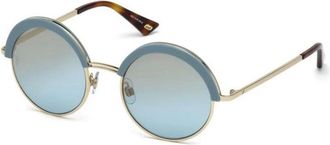 Web Eyewear Sunglasses, female, Yellow, Size: ONE SIZE Metal Frame Sunglasses