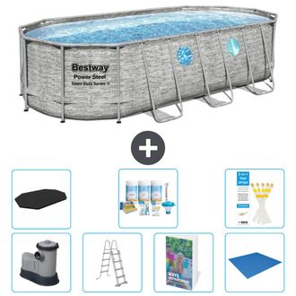 Bestway Piscina Bestway Power Steel Oval - 549x274x122 Cm - 8-piezas S599