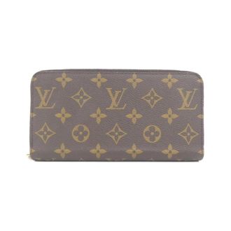 Louis Vuitton Fuchsia Marron Coated Canvas Long Wallet (Bi-Fold) (Pre-Owned)