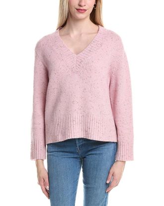 Autumn Cashmere Boxy V Wool & Cashmere-Blend Sweater