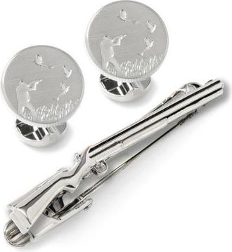 Cufflinks Inc. Hunters Cuff Links & Tie Clip Gift Set in Silver Multi at Nordstrom