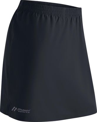 Maier Sports Midirock MAIER SPORTS Rain Skirt 2.0, Damen, Gr. 34, schwarz, 100% Polyester, R&ouml;cke Midirock, Damen Regenrock, wasserabweisend atmungsaktiv, Rock in s