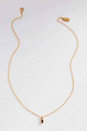 Set & Stones Marquise Birthstone Charm Necklace