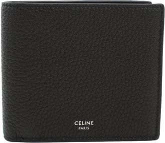Celine Black Leather Wallet (Bi-Fold) (Pre-Owned)