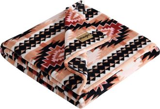 Wrangler Plains Creek Soft Plush Throw in Orange at Nordstrom Rack