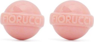 Fiorucci Cirkelvormig Ontwerp Clip-On Oorbellen - Dames - Oorbellen - Roze - ONE Size - Accessoires