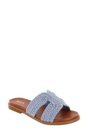 Mia Poet Slide Sandal in Denim at Nordstrom, Size 6.5