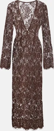 Bananhot Millie cotton and silk lace maxi dress