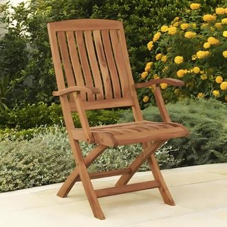 Wanda Collection Sill&oacute;n De Jard&iacute;n En Teca Maciza Lisato