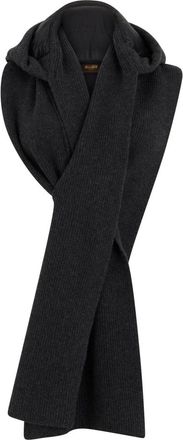 Moorer Eloise Sjaal met Capuchon - Dames - Wintersjaals - Zwart - ONE Size - Kasjmier - Accessoires