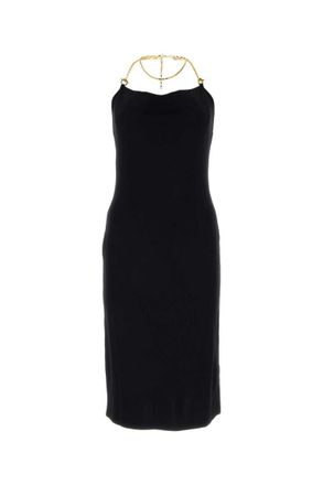 Bottega Veneta Black viscose blend dress