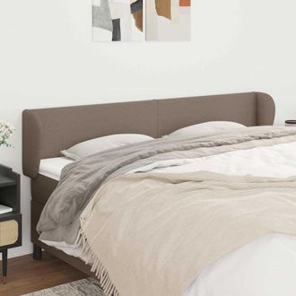 vidaXL Vidaxl Cabecero De Tela Gris Taupe 163x23x78/88 Cm