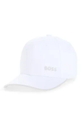 BOSS Bold Logo Adjustable Baseball Cap in Natural at Nordstrom Rack
