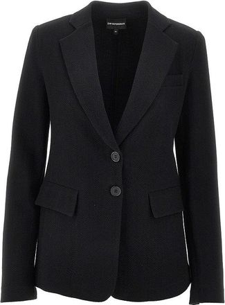 Emporio Armani Chevron jersey jacket Woman 42