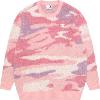 Aape By A Bathing Ape Trui met camouflageprint - Roze
