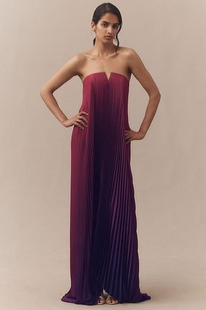 L&rsquo;Id&eacute;e Black Tie Strapless Maxi Gown