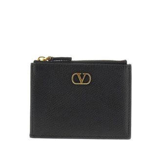 Valentino Garavani Vlogo Signature leather cardholder Woman One Size