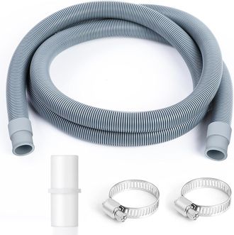 OEM Manguera De Desag&uuml;e Universal Para Lavadora, 1 Metro, Extensi&oacute;n De Manguera De Desag&uuml;e, Con Conector Y Abrazaderas