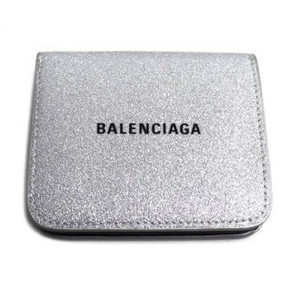 Balenciaga Silver Black Leather Wallet (Bi-Fold) (Pre-Owned)