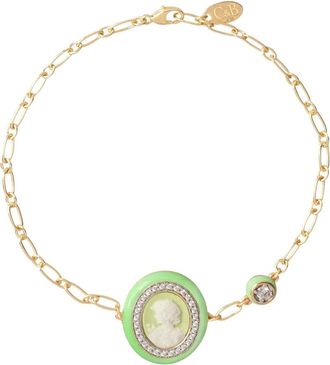 Cameo & Beyond Glam Ladies bracelet - Gold