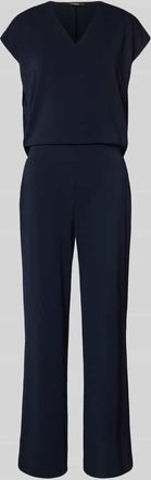 someday Someday Regular Fit Jumpsuit mit V-Ausschnitt Modell Celaria in Dunkelblau, Gr&ouml;&szlig;e 42