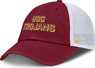 Nike USC On-Field Club Gameday Nike Mens College Trucker Adjustable Hat in Red | NC3399MISCJ-YLP