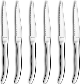 Amefa Estuche de 6 cuchillos carne Acero