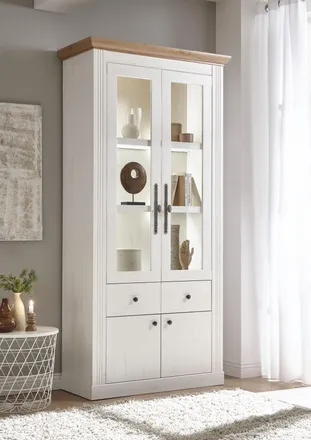 HOME AFFAIRE Vitrine »Westminster BESTSELLER!« Höhe ca. 202cm, im romantischen Landhausstil