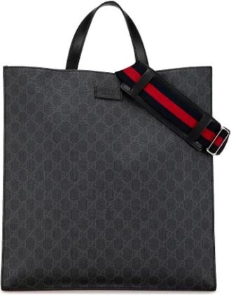 Gucci Pre-owned Tote Bags, female, Black, Size: ONE SIZE Pre-owned Satchel