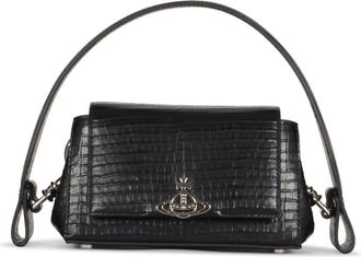 Vivienne Westwood Tassen, Dames, Zwart, ONE Size, Leer, Zwarte Hazel Handtas