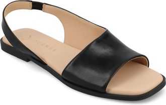 Journee Collection Women & apos;s Brinsley Medium and Wide Width Flat Sandals