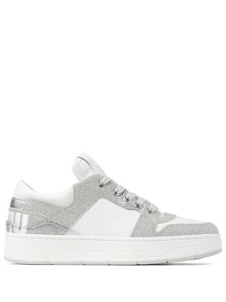 Jimmy Choo London Florent lace-up sneakers - women - Leather - 35,5 - Silver