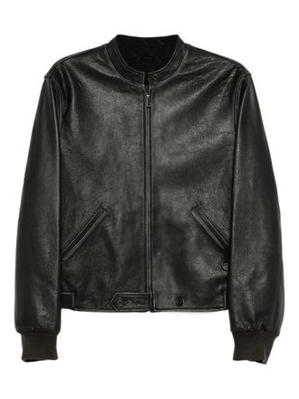 Team Wang ACCEPTANCE leather jacket - Black