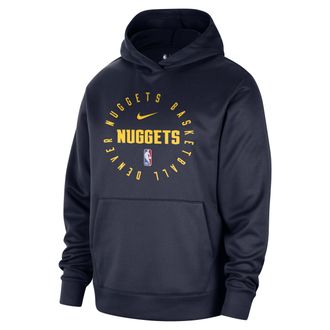 Nike Denver Nuggets Spotlight Nike Mens Dri-FIT NBA Pullover Hoodie in Blue | FV1674-419