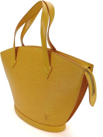 Louis Vuitton Yellow Epi Leather Handbag Tote Bag (Pre-Owned)
