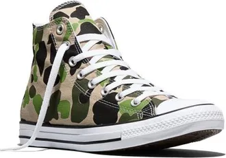 Converse Chuck Taylor All Star Camo High Top Sneaker in Nutty Granola/avocado Glass at Nordstrom, Size 10.5