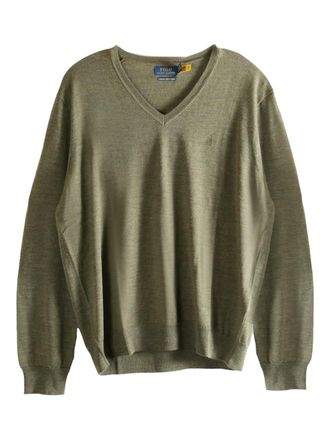 Polo Ralph Lauren v-neck knitwear - men - Fabric - L - Green