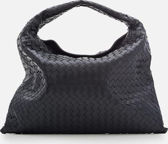 Bottega Veneta Black Large Hop Shoulder Bag