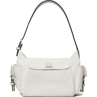 Tory Burch Virginia Pocket Nylon Shoulder Bag in White at Nordstrom