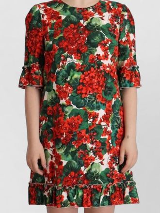 Dolce & Gabbana floral-print knee-length dress