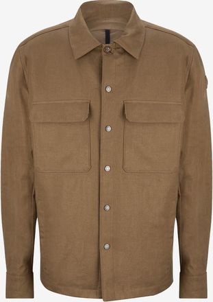 Moncler Hemdjacke aus Leinentwill Callaqui